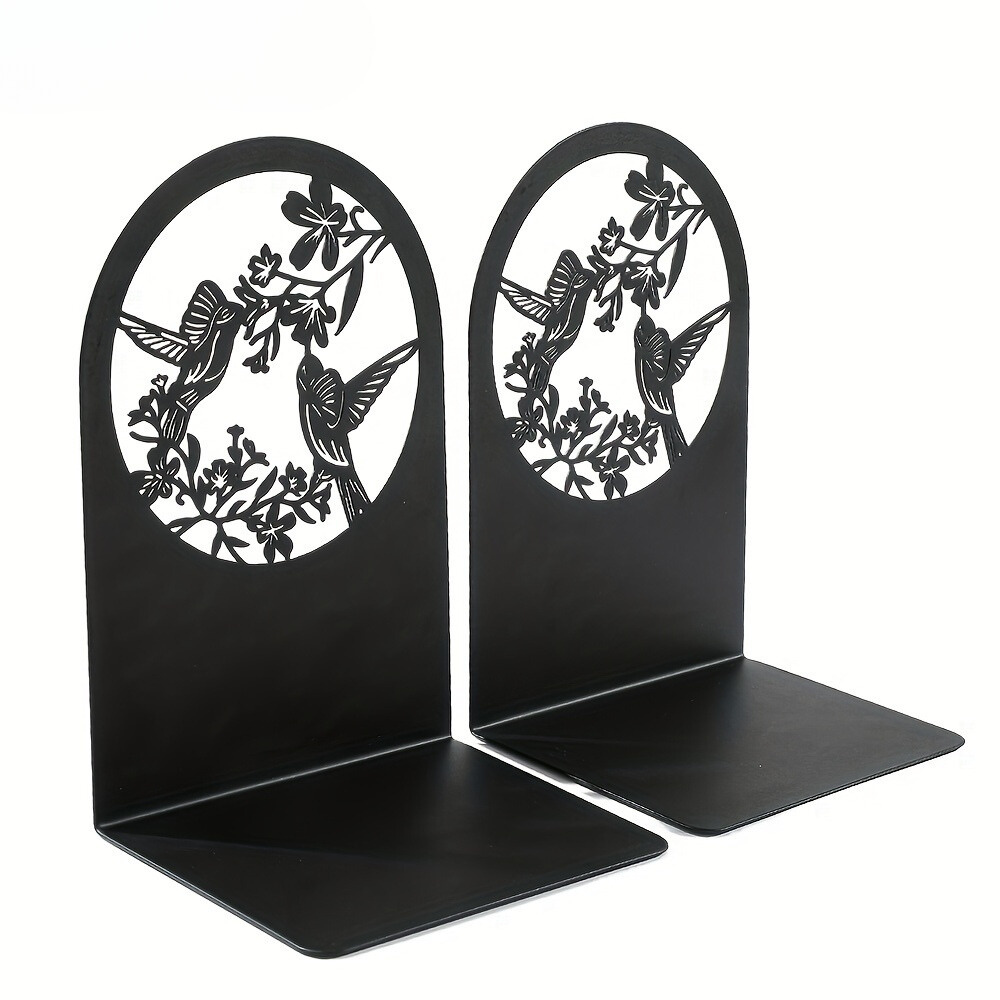 BirdFlora - Elegant Bird and Floral Iron Bookend