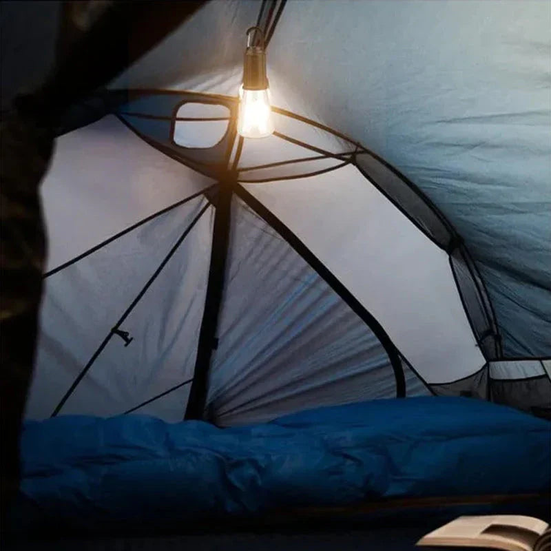 Ampoule Rétro Rechargeable - Lampe sans fil idéale pour le camping et le jardin
