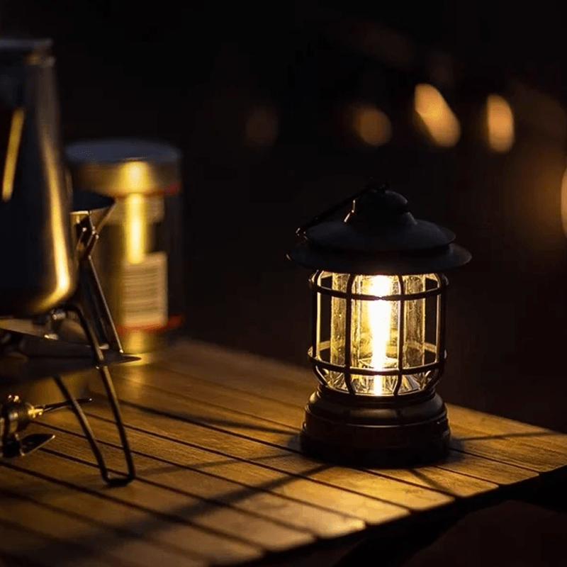 ÉclaireurVintage - Lanterne Rétro Portable pour Extérieur
