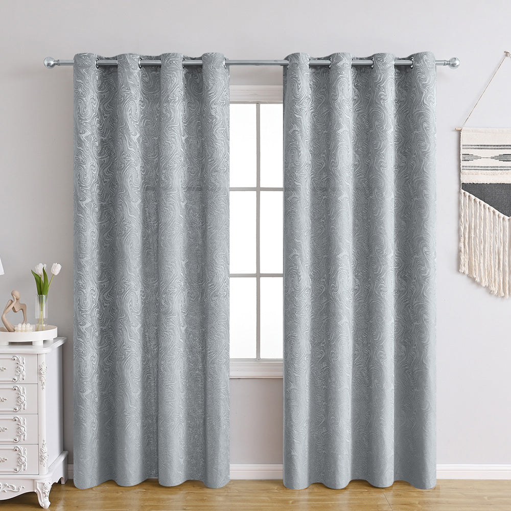 AquaLuxe Curtains - Textured Blackout Curtains for Contemporary Interiors