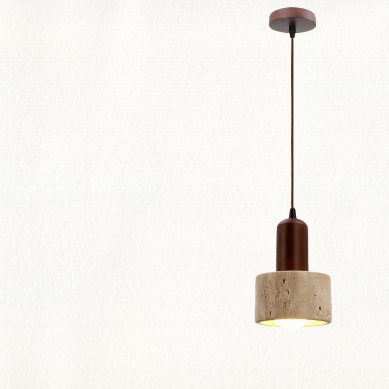 TranquilGlow Chandelier - Wabi-Sabi Stone Chandelier for a Calming Glow