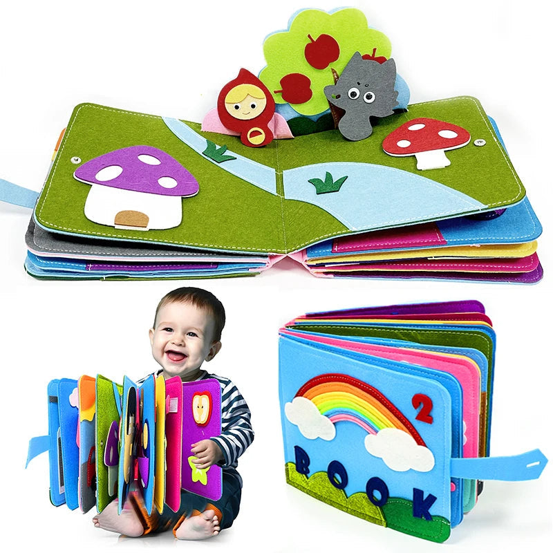 JollyTouch - 3D Montessori Activity Board, Sensory Toy for Babies 0-3 Years