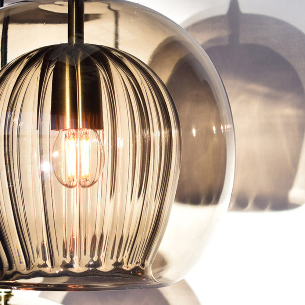 AmberGlow Pendant - Warm Amber Glass Pendant Light