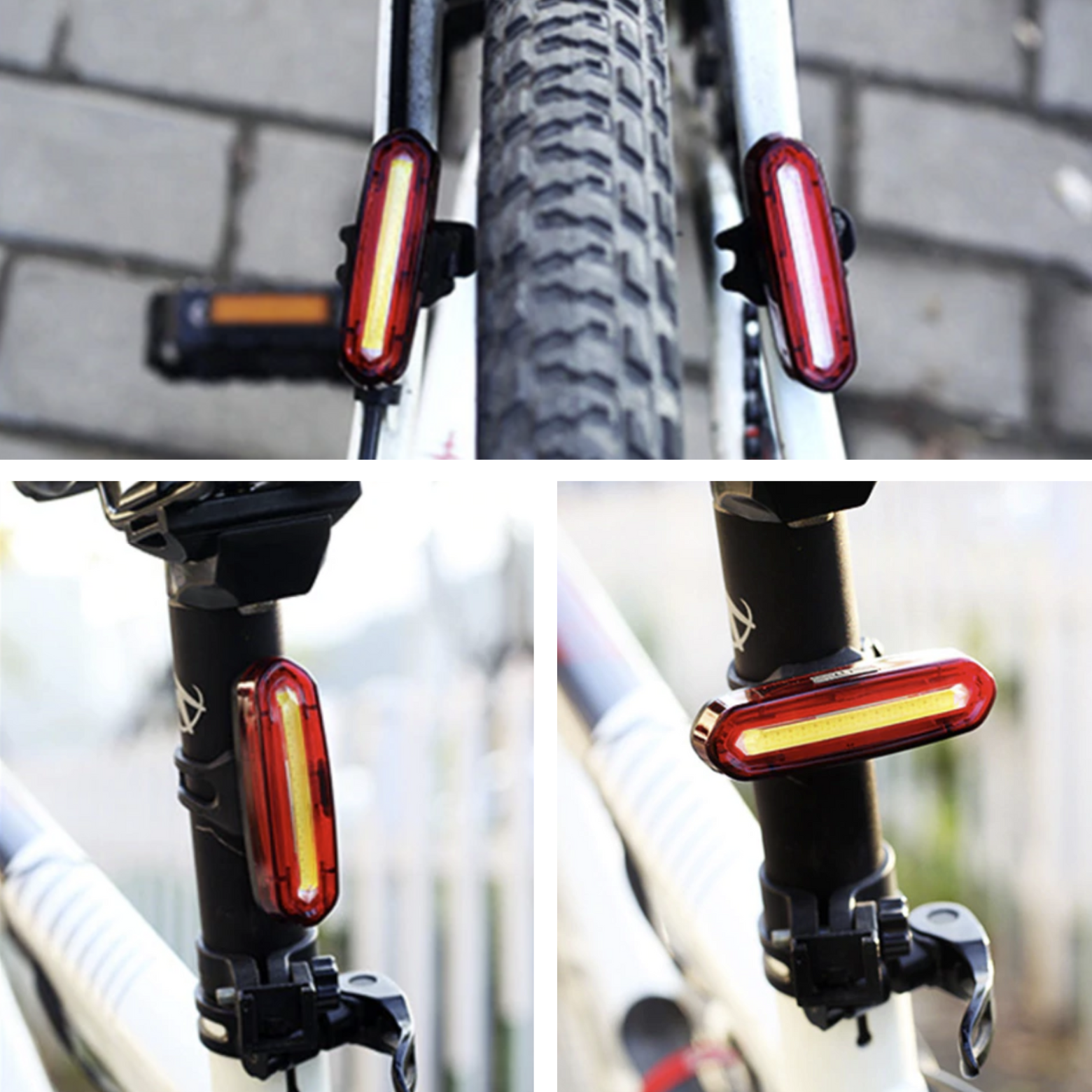LightUp - Feu Arrière Vélo LED Rechargeable Puissant