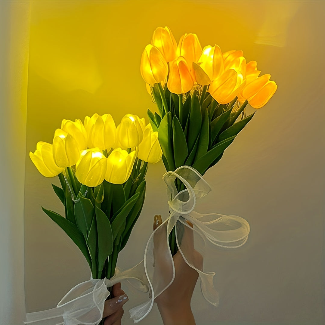 LumiBloom - Bouquet of 10 LED Tulip Table Lamps