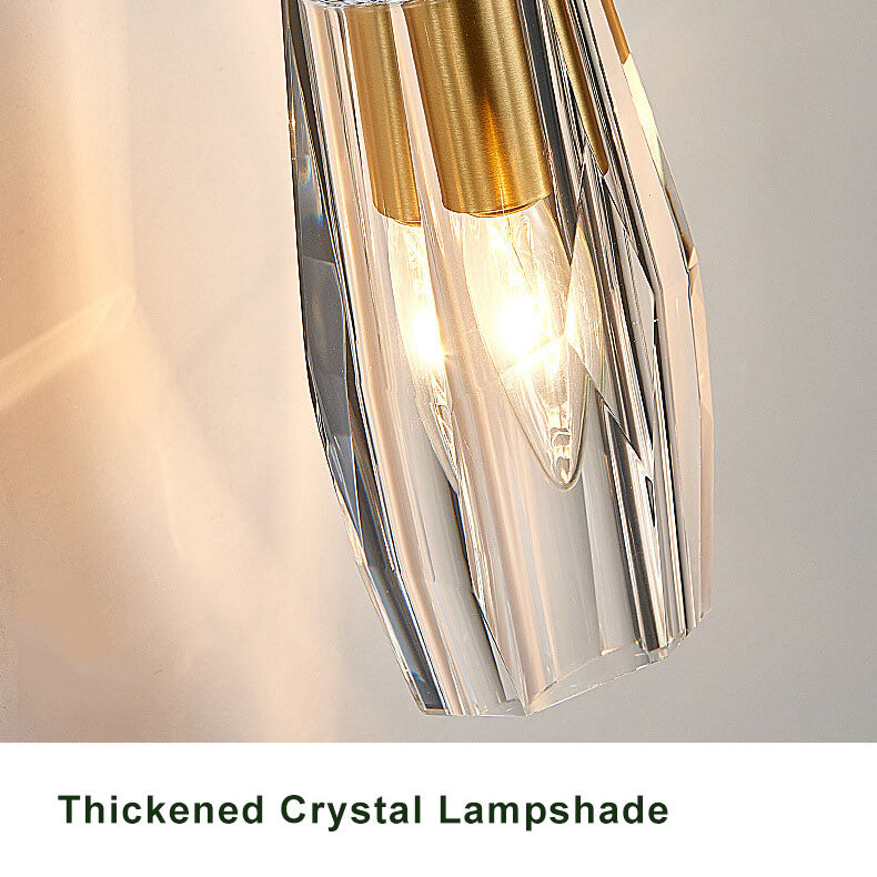 Zelvane - Crystal Glass Wall Sconce with Modern Design