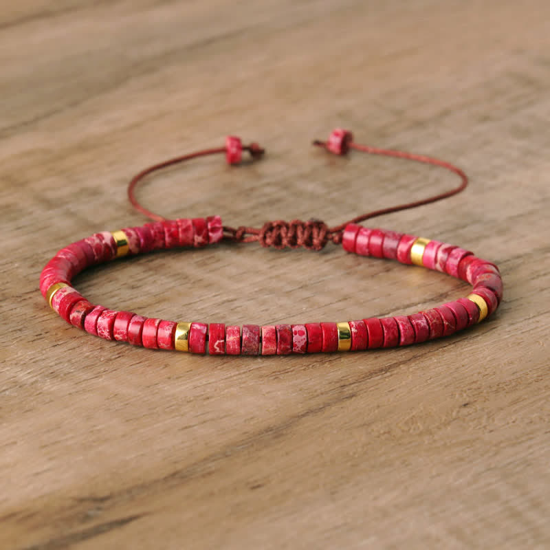 Seraphina - Bracelet tressé en pierres naturelles 2,4 mm