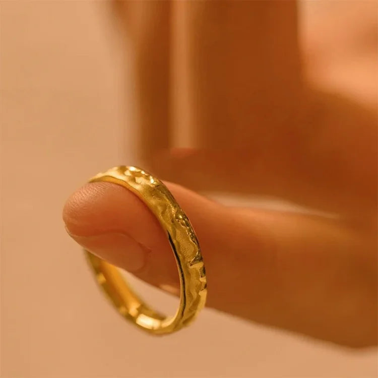 Sienna - Bague dorée miel, douceur et élégance naturelle