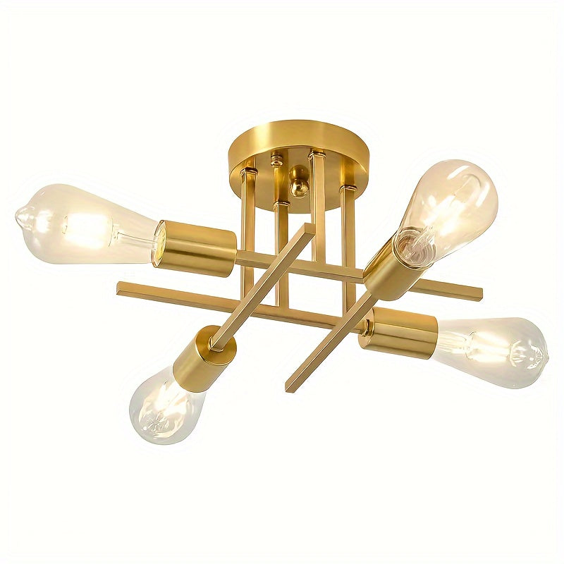 SatelliteLight - Modern Industrial Black Iron Ceiling Light