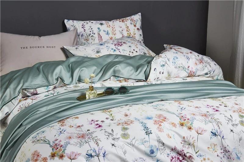 Luminoir - Parure de housse de couette en coton égyptien de luxe
