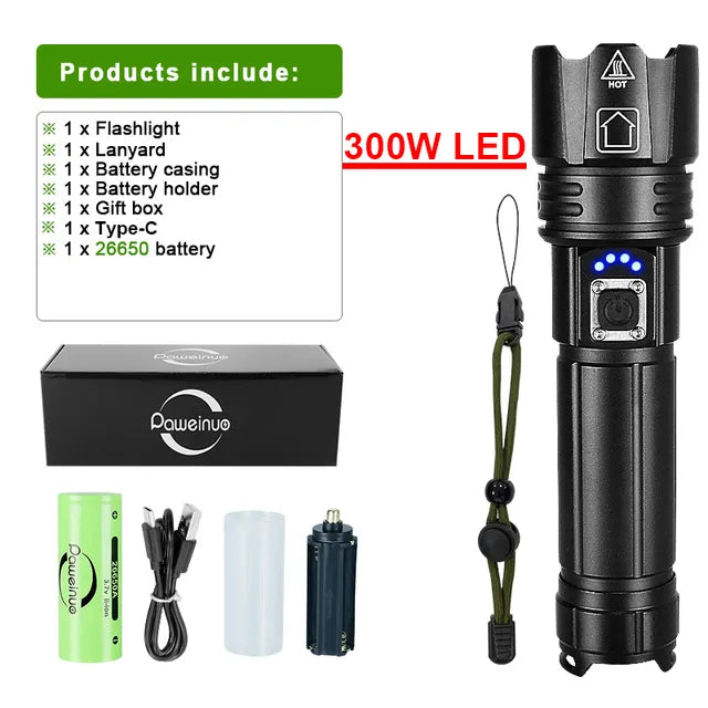 LumiBeam Zaklamp - Lampe Torche LED Rechargeable