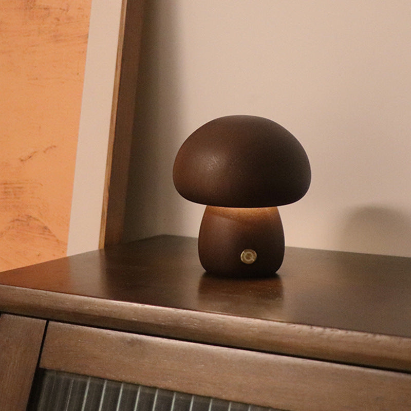 Faunwood - Wireless Wooden Mushroom LED Night Light
