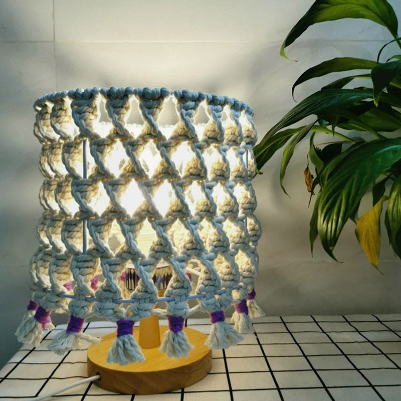 LightWave - Handmade Woven Rope Lamp for a Cozy Ambience