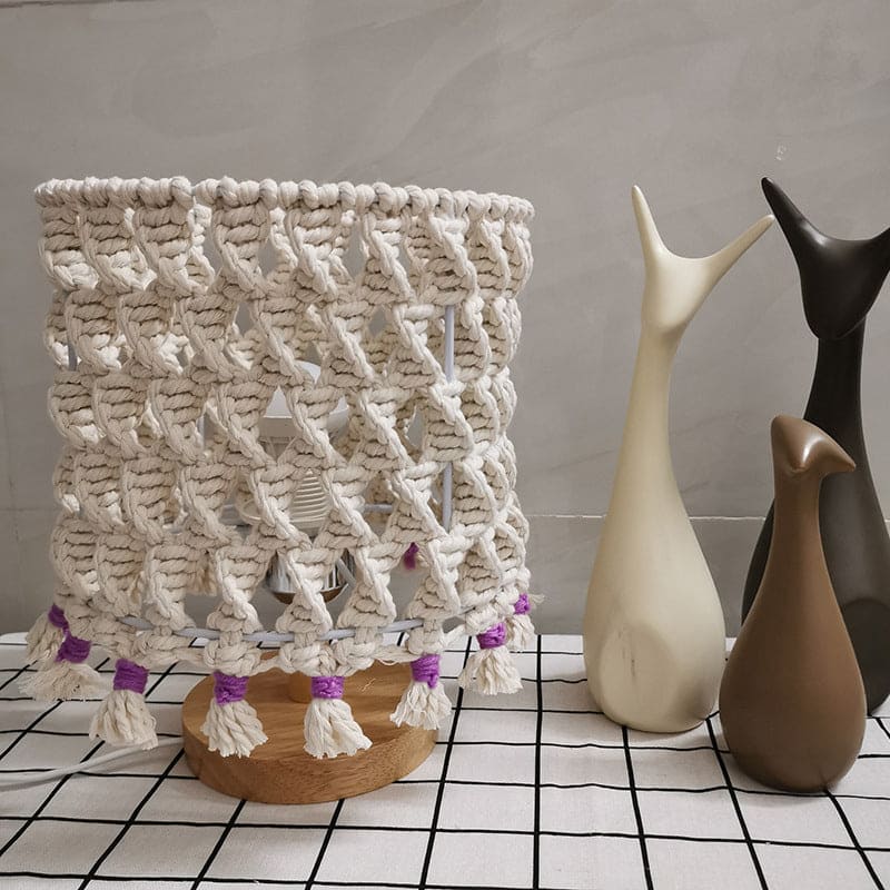 LightWave - Handmade Woven Rope Lamp for a Cozy Ambience