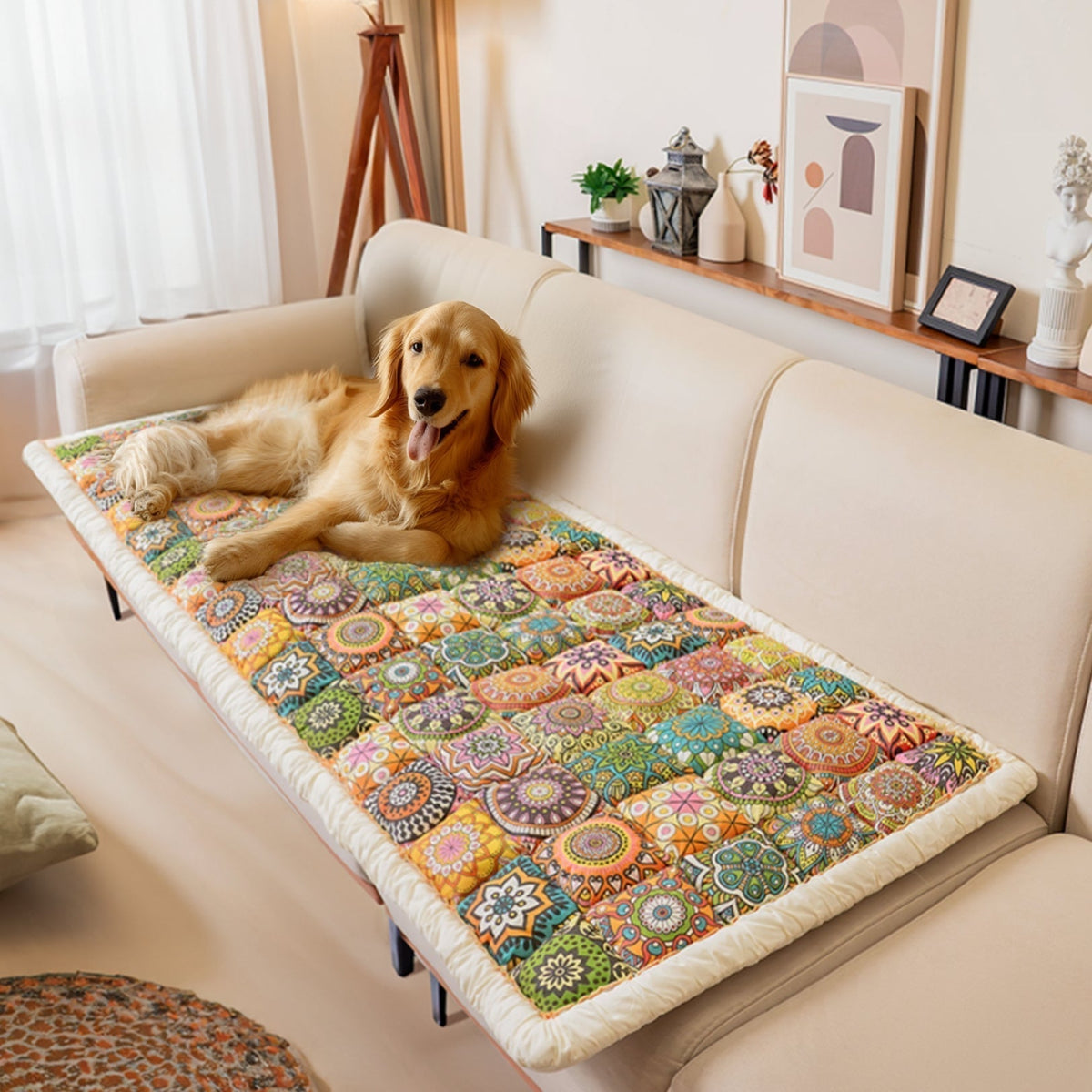 ChicShield - Quilted Sofa Cover for a Stylish Home