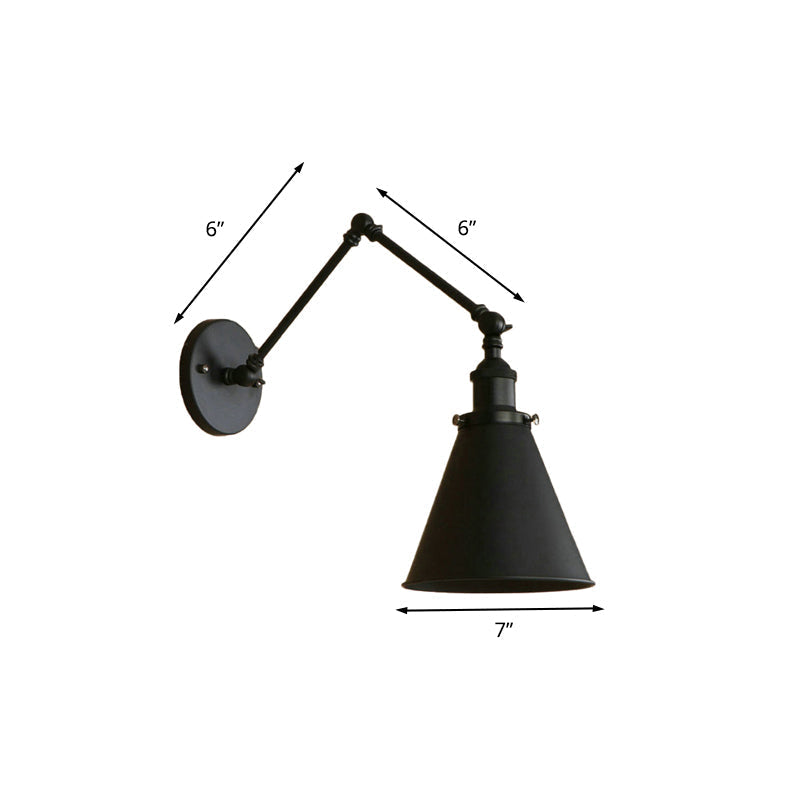 IndustrialFarm - Black and Rust Industrial Wall Sconce