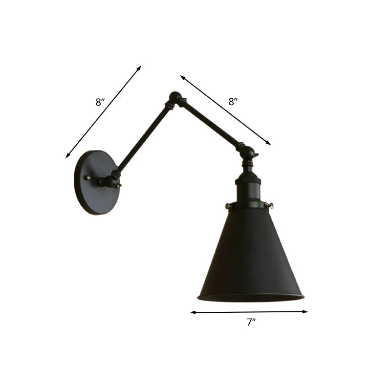 IndustrialFarm - Black and Rust Industrial Wall Sconce