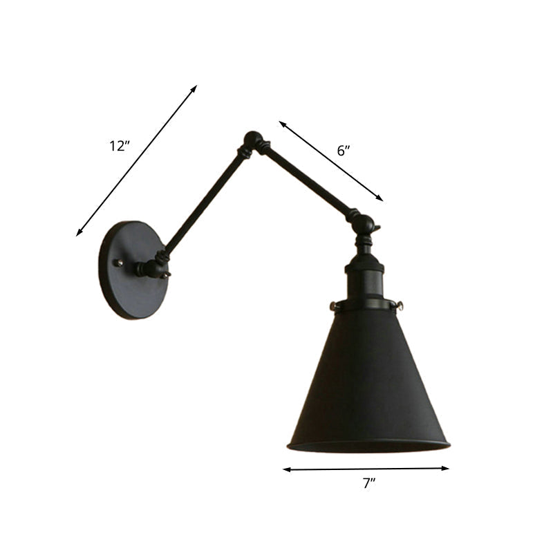 IndustrialFarm - Black and Rust Industrial Wall Sconce
