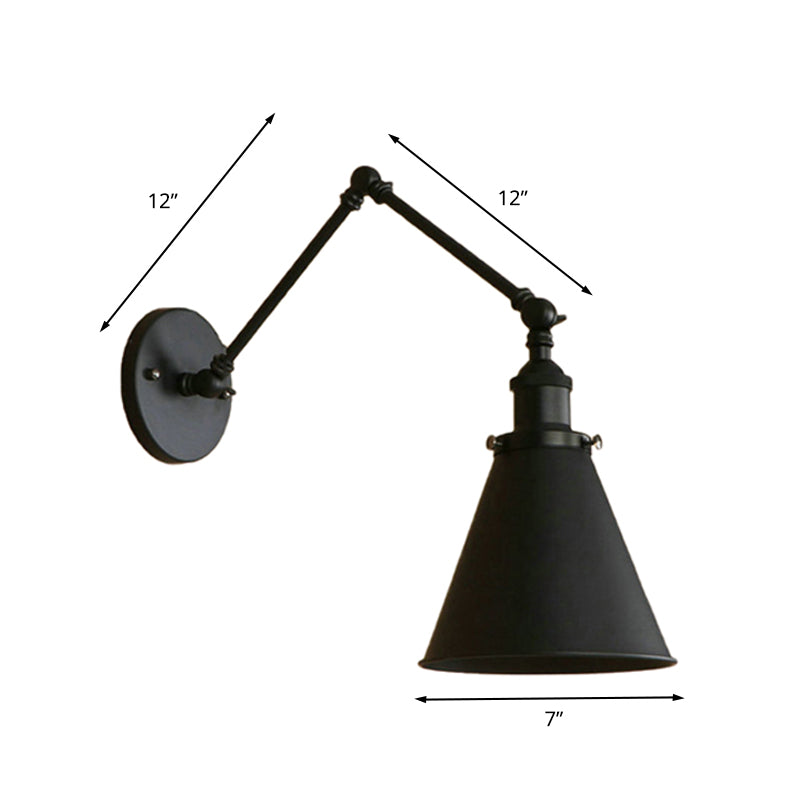 IndustrialFarm - Black and Rust Industrial Wall Sconce