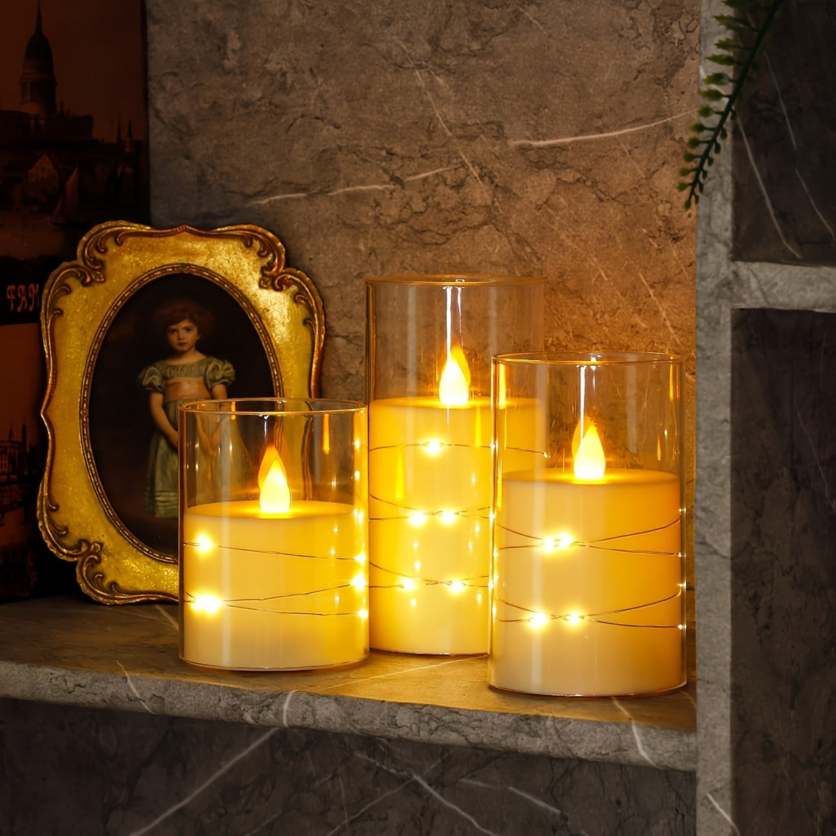 Iuflare - LED Candle Set with Remote Control and Timer