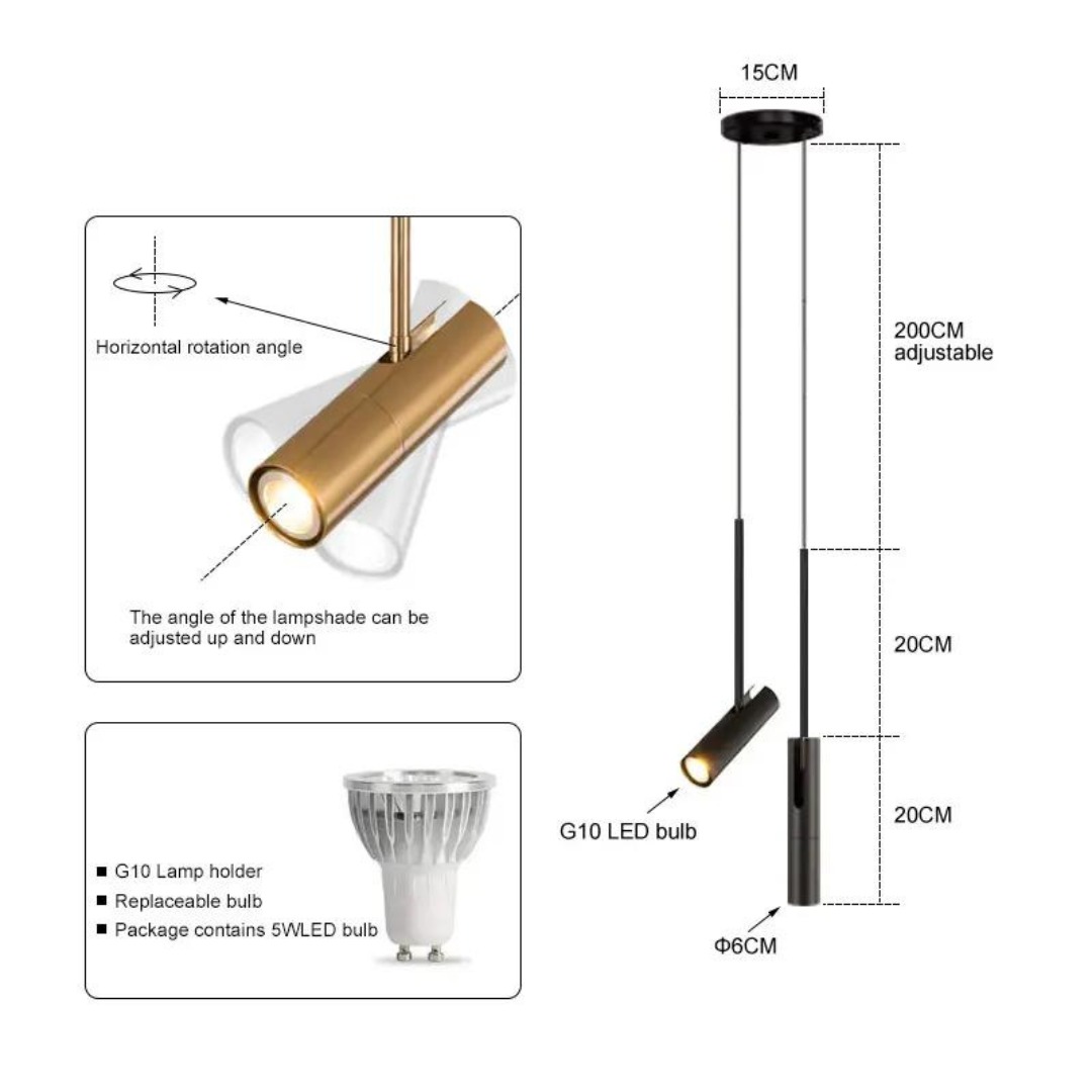 LumaVeil - Elegant LED Pendant Light for a Bedroom Full of Ambiance
