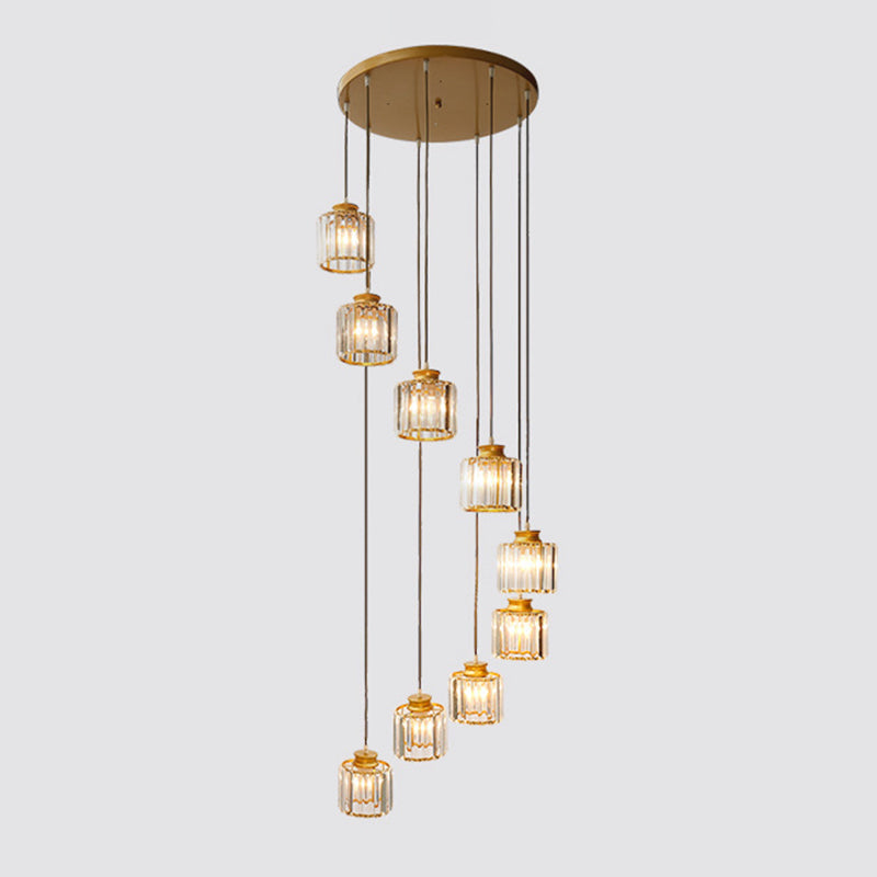 LumiDrum Pendant - Crystal Chandelier for a Modern Interior