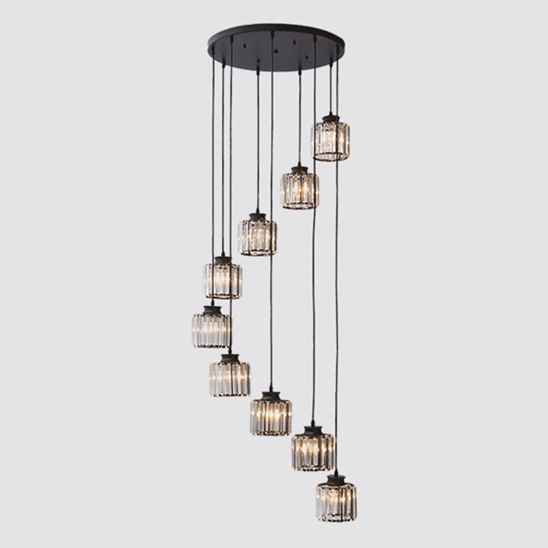 LumiDrum Pendant - Crystal Chandelier for a Modern Interior