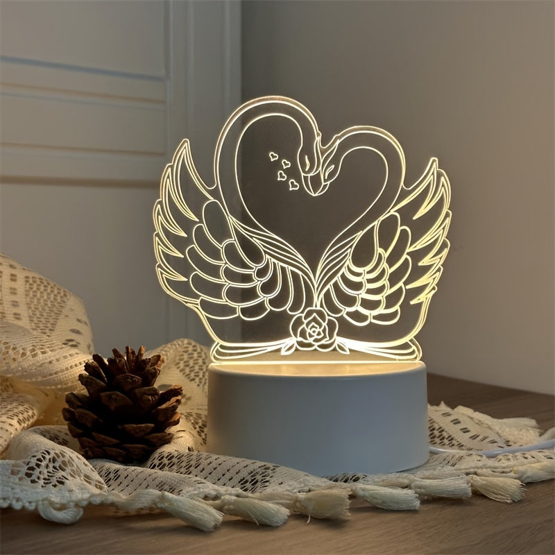 SwaneLume - 3D Swan LED USB Table Lamp