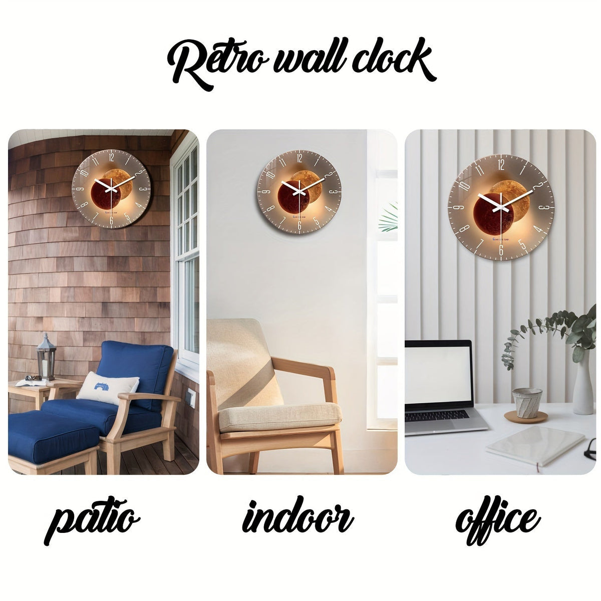 CosmicLight Clock - Planet-Pattern Wall Clock