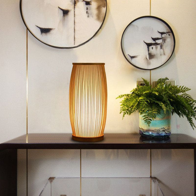 Bamboo Bright - Natural Bamboo Table Lamp for a Warm Ambience