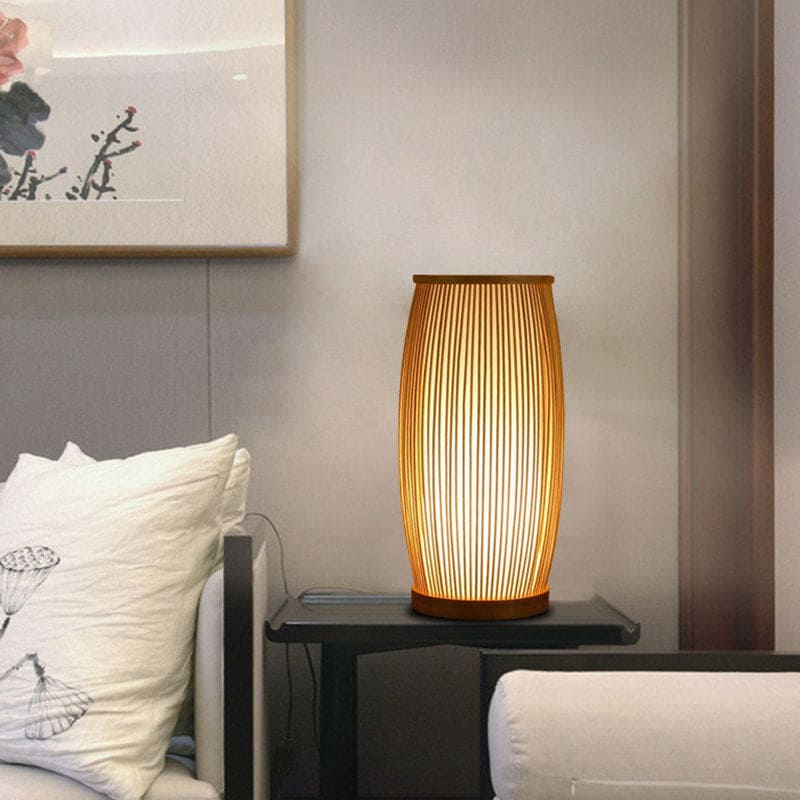Bamboo Bright - Natural Bamboo Table Lamp for a Warm Ambience