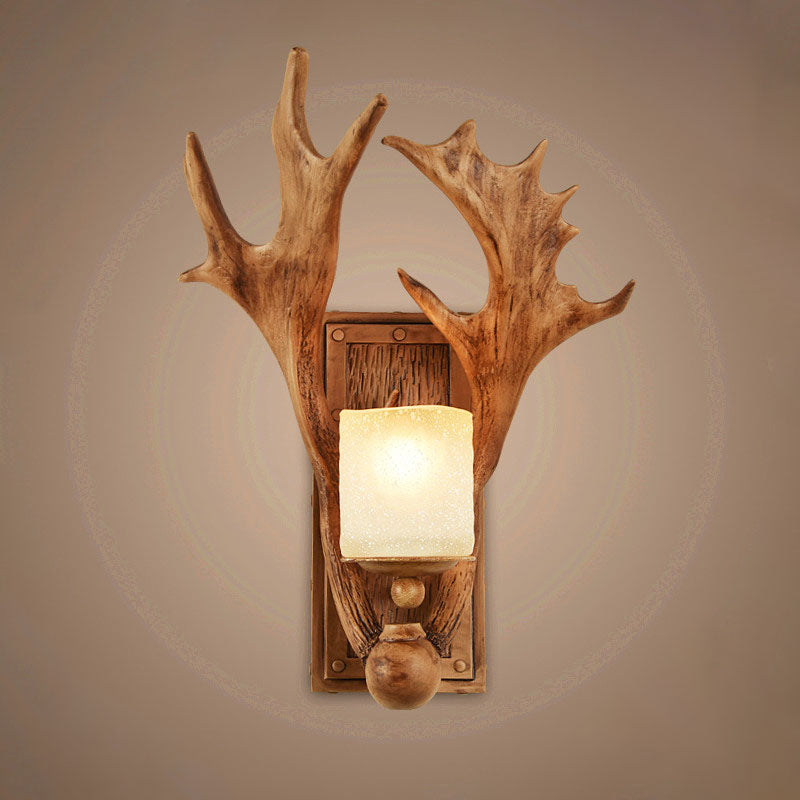 RusticAntler - Rustic Antler-Shaped Wall Lamp
