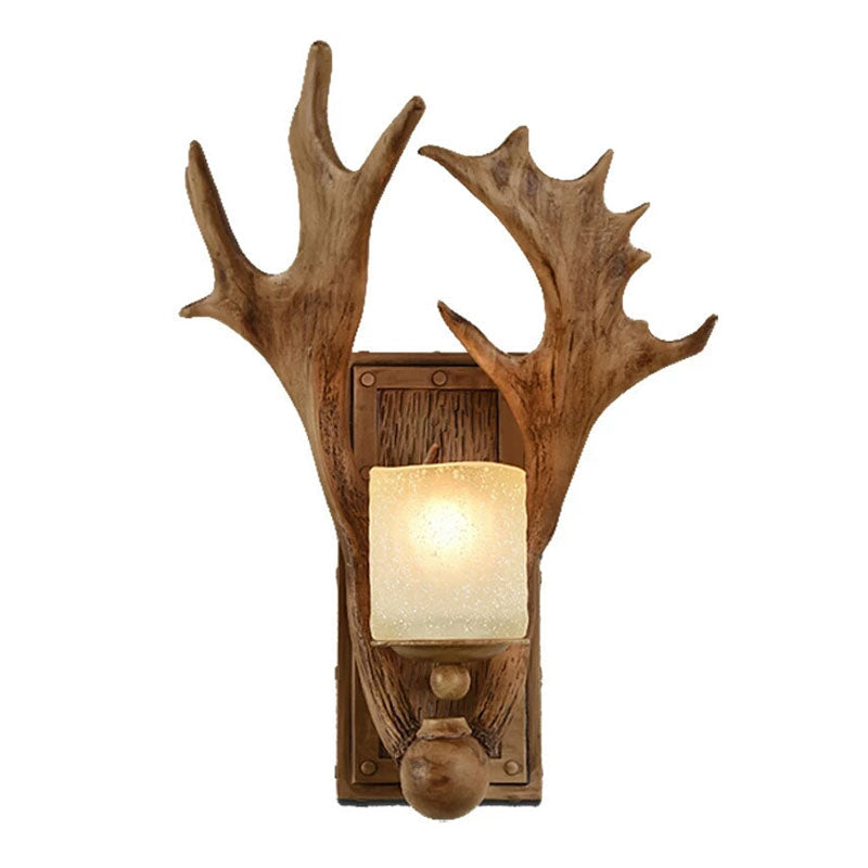 RusticAntler - Rustic Antler-Shaped Wall Lamp