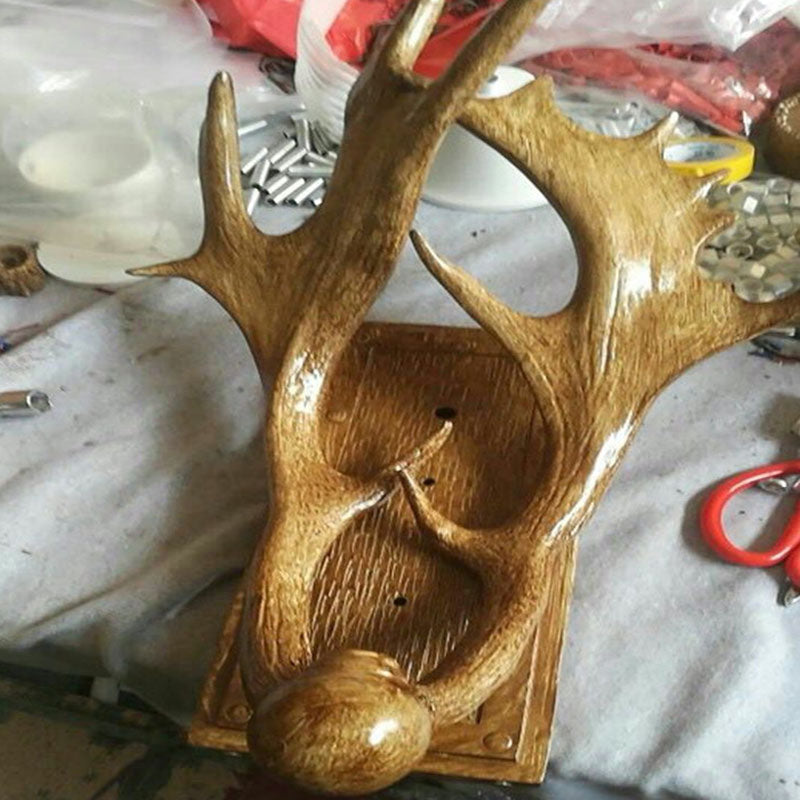 RusticAntler - Rustic Antler-Shaped Wall Lamp