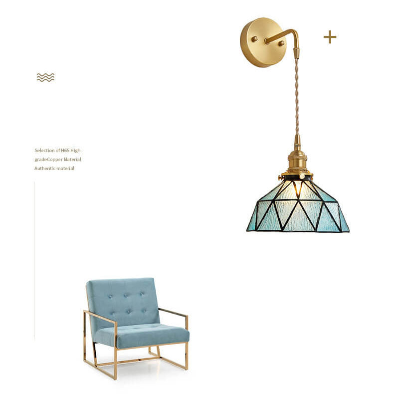 Aquarius - Elegant Wavy Glass Wall Sconce