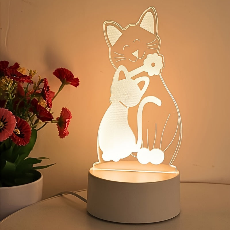 GlowPair - Art Deco Glass Night Light for the Bedroom