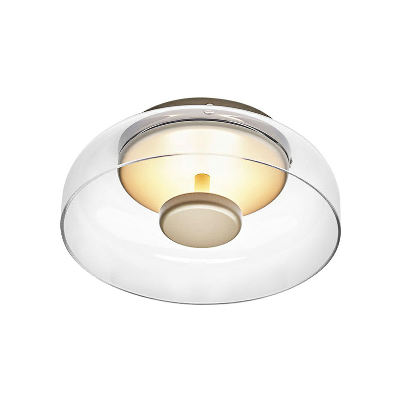 Yamberglaze - Glass Ceiling Light with Warm LED Lighting
