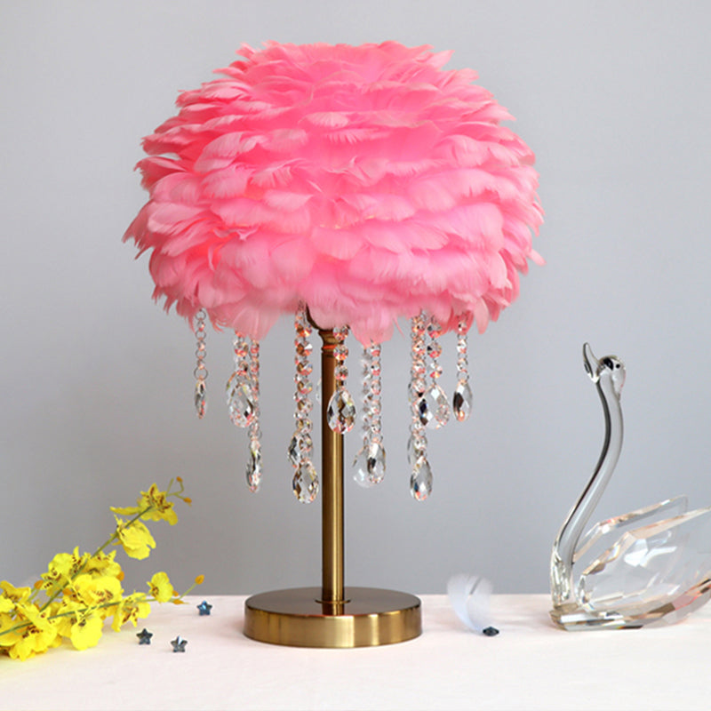 FeatherBeam - Romantic Feather Pendant Light with Crystal Accents