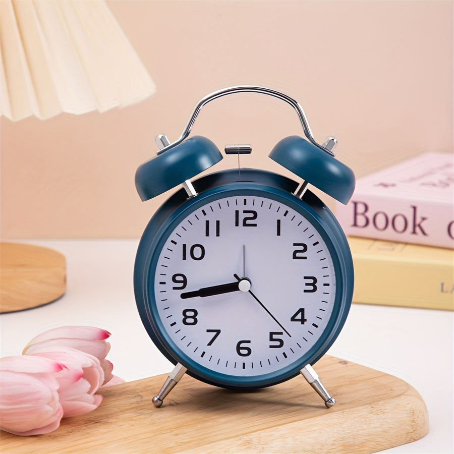 TimeRing Clock - Retro Metal Alarm Clock with Timeless Design