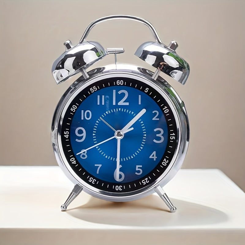 TimeBell - Retro Metal Bell Alarm Clock for Bedroom and Travel