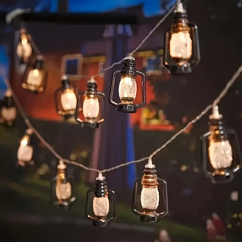 HolidayGlow - Retro LED String Lights for Festive Decor