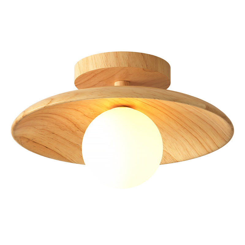 ElegantWood Light - Modern Wood Entryway Ceiling Light