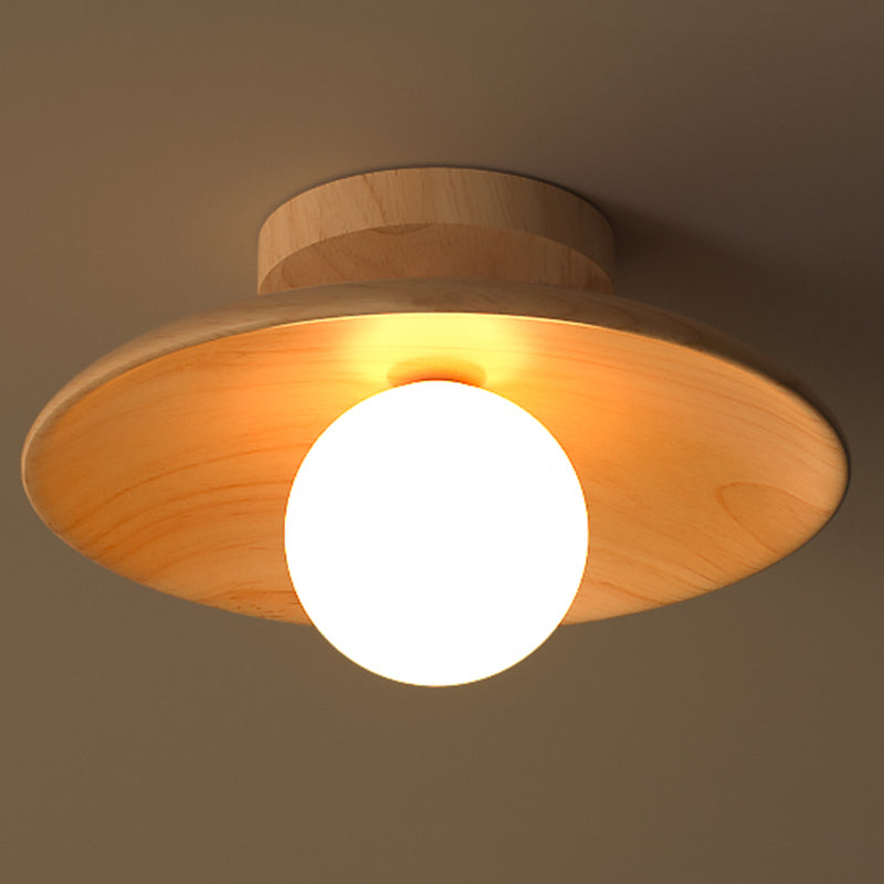 ElegantWood Light - Modern Wood Entryway Ceiling Light