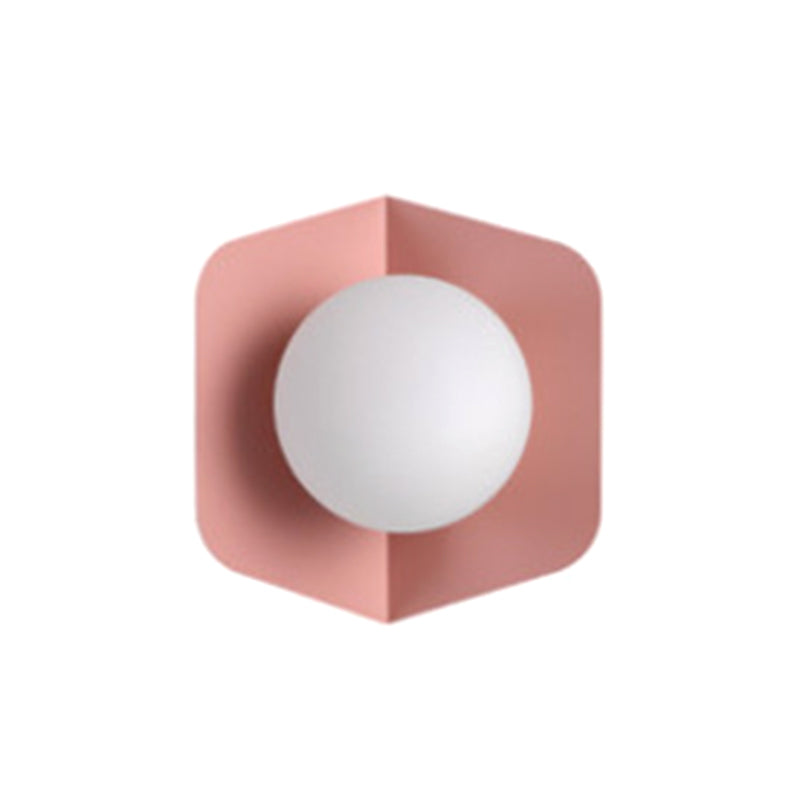 Macaroon - Modern Glass Shade Wall Sconce