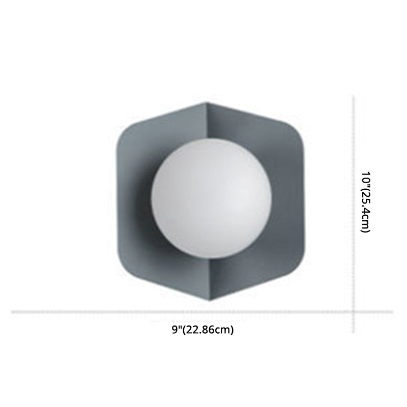 Macaroon - Modern Glass Shade Wall Sconce