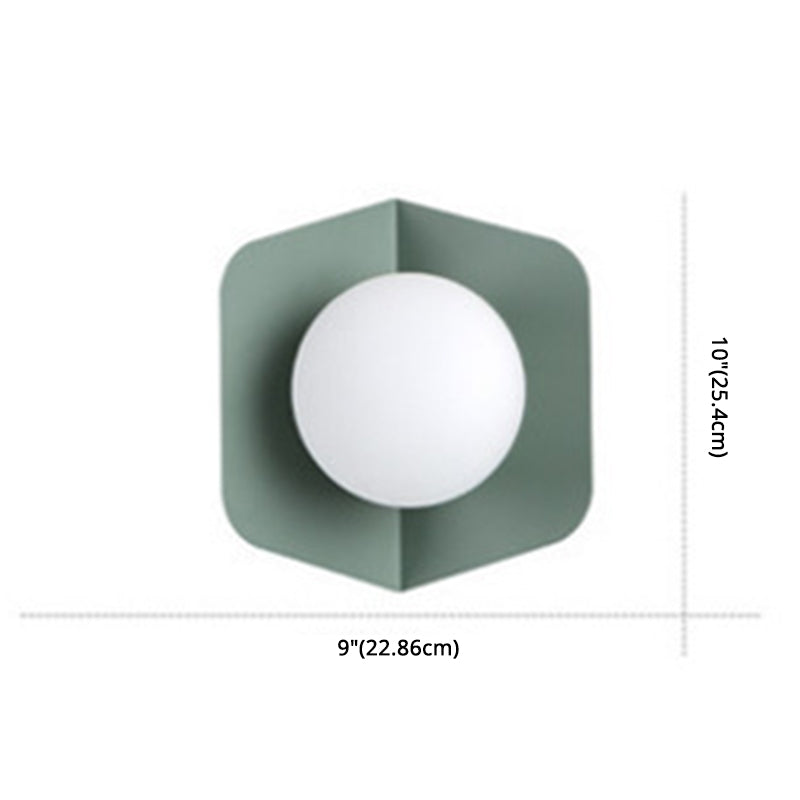 Macaroon - Modern Glass Shade Wall Sconce