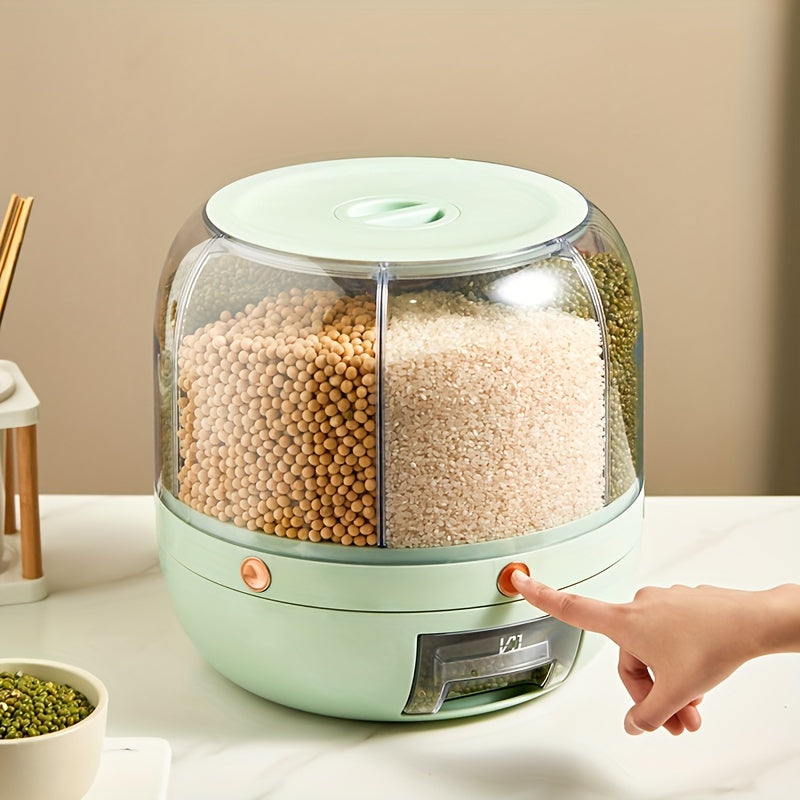 GrainGuard - Rotating Cereal Storage Box for an Organized Pantry