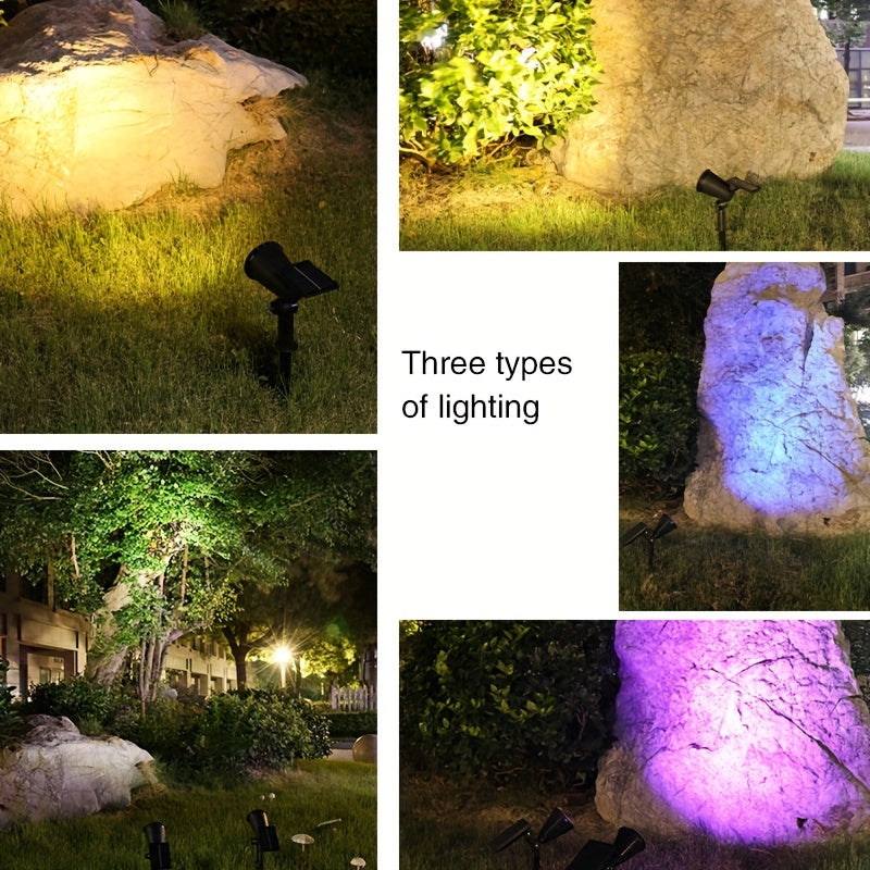 SolarLuxe Spotlight - 9 LED Solar Garden Spotlight