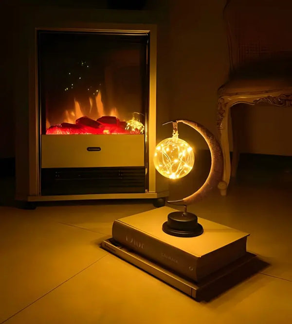 LunarGlow - Lampe de Table Lune Magique pour une Ambiance Féerique