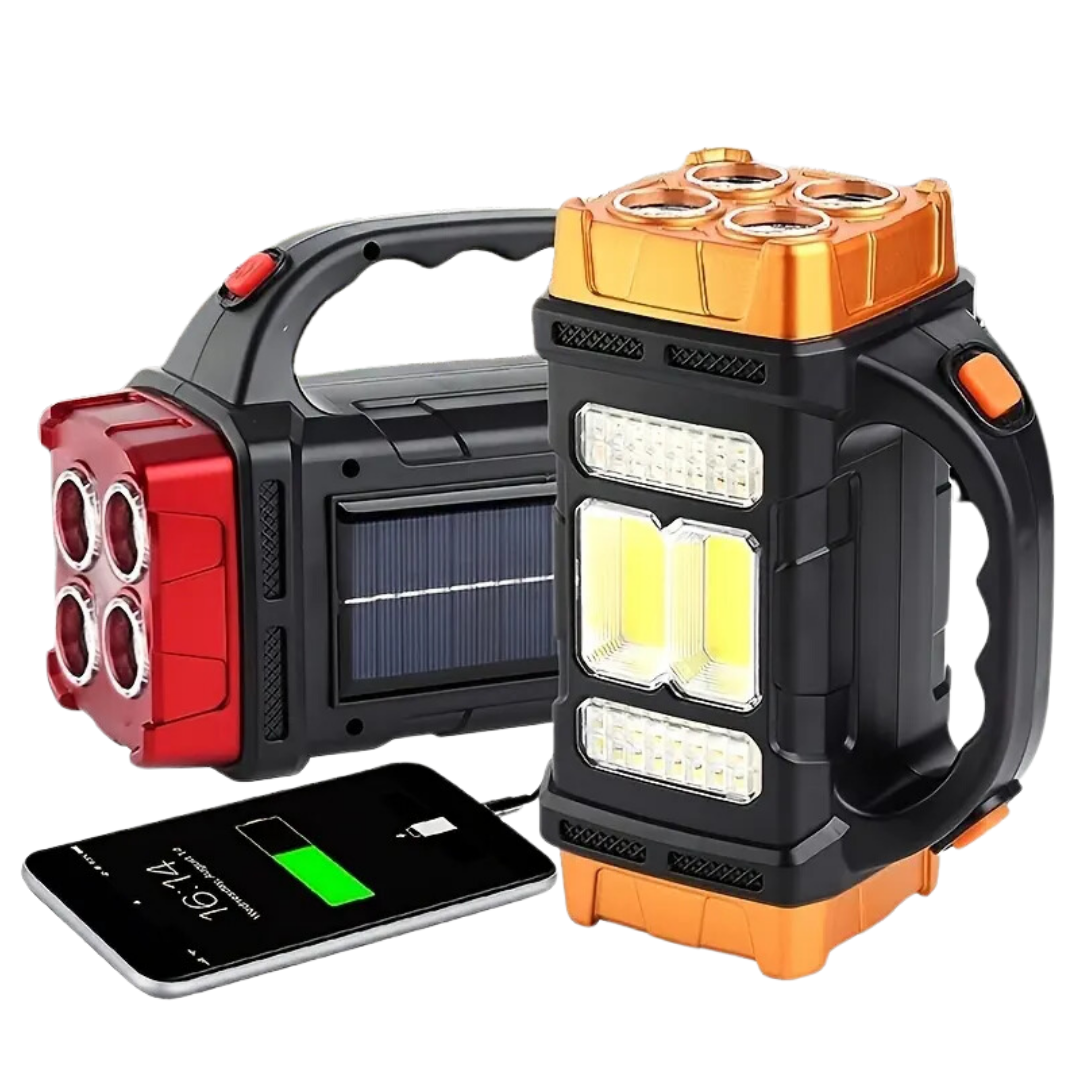SolarBeam - Lampe d'urgence solaire 3 en 1